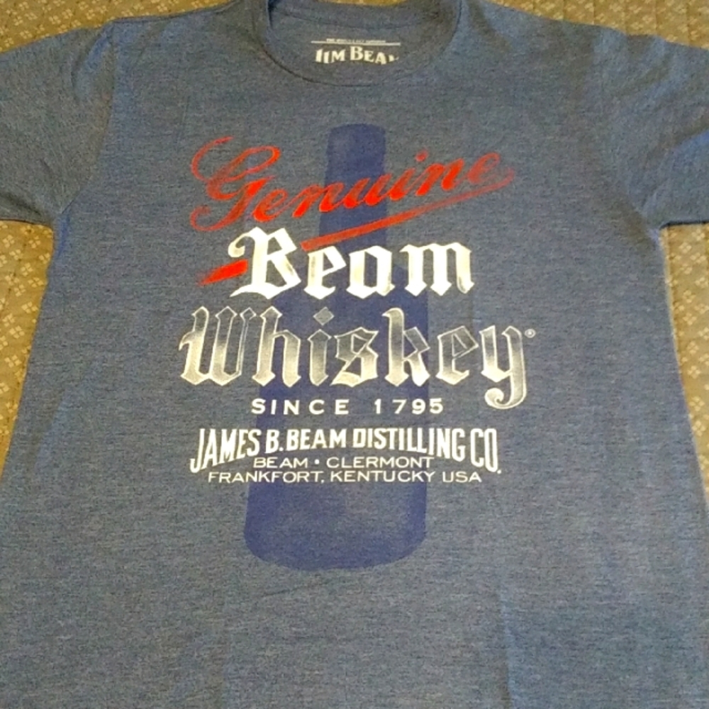 Jim Beam Whiskey Logo Tee, VGUC
